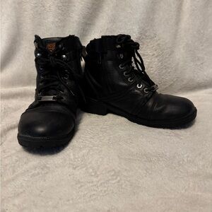 Black Leather Riding Boots